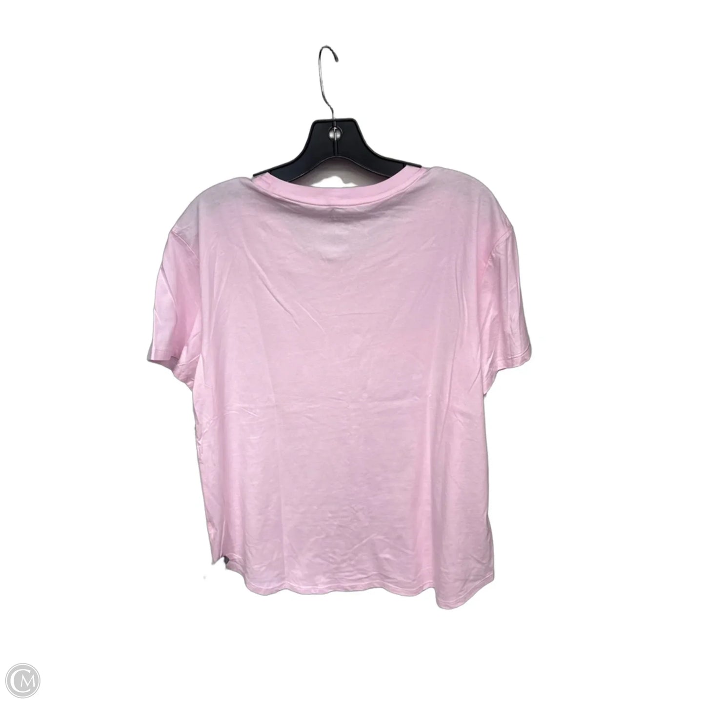 Athletic Top Short Sleeve By Reebok In Pink, Size: Xl