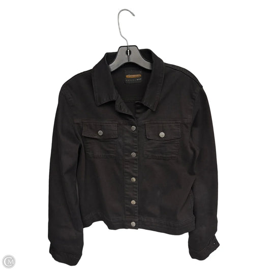 Jacket Denim By Vitamin A In Black Denim, Size: M