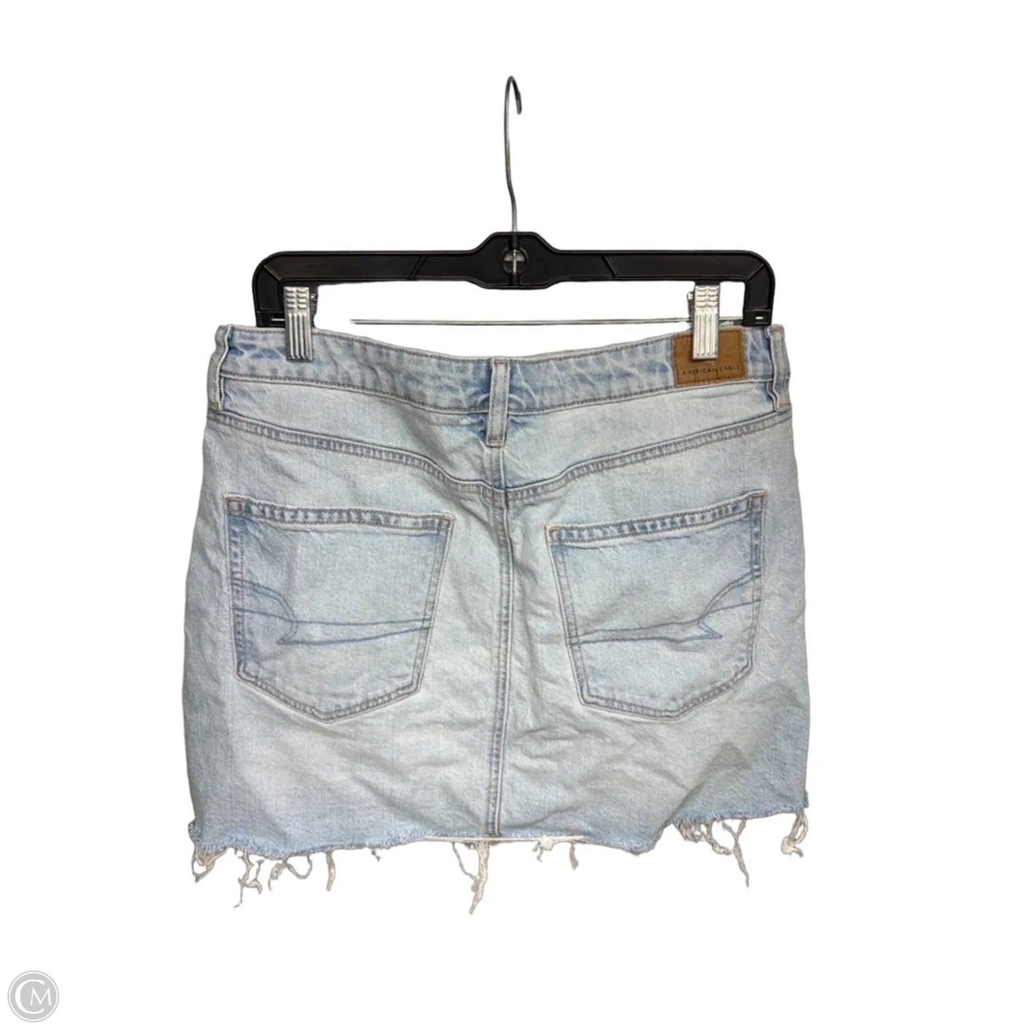 Skirt Midi By American Eagle In Blue Denim, Size: 12