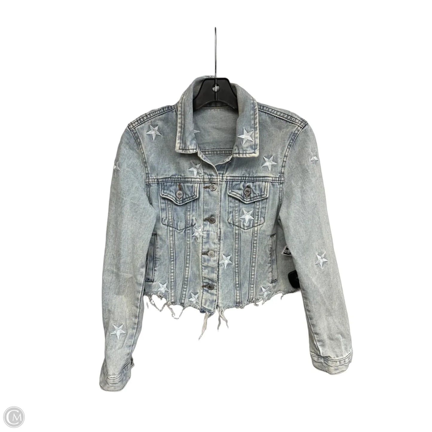 Jacket Denim By Veveret In Blue Denim, Size: S