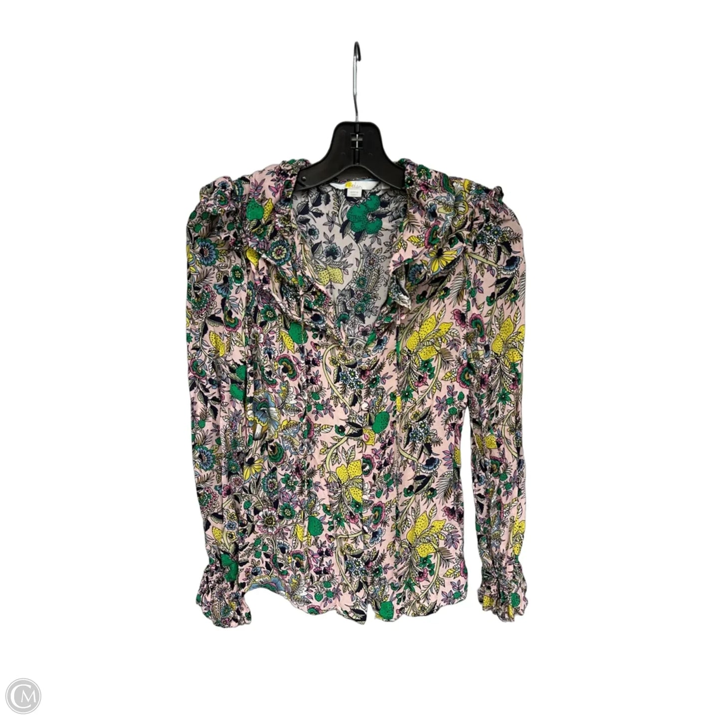 Blouse Long Sleeve By Boden In Floral Print, Size: 2