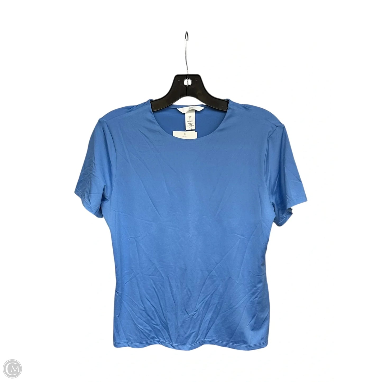 Top Short Sleeve By Zara In Blue, Size: M