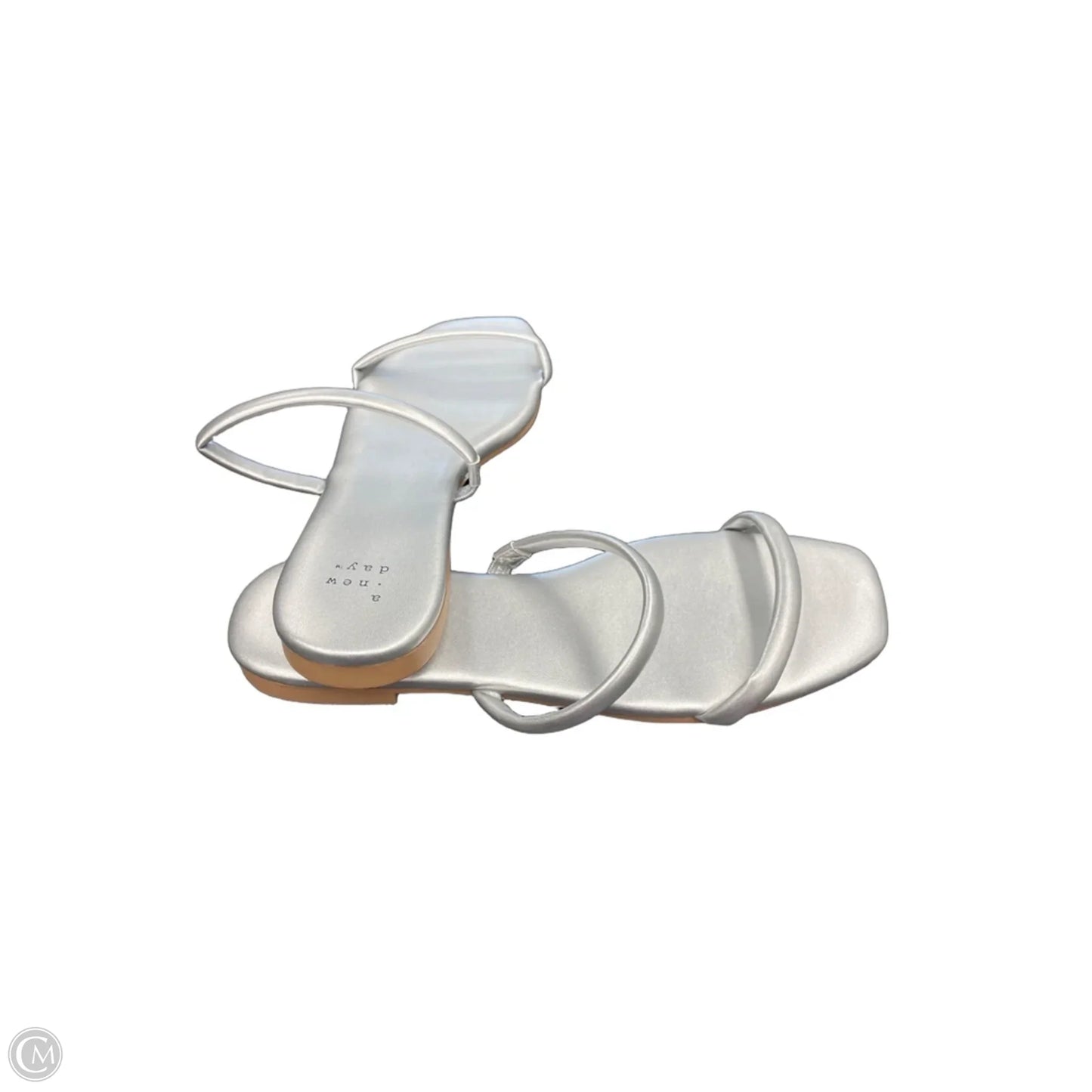 Sandals Flats By A New Day In Silver, Size: 8