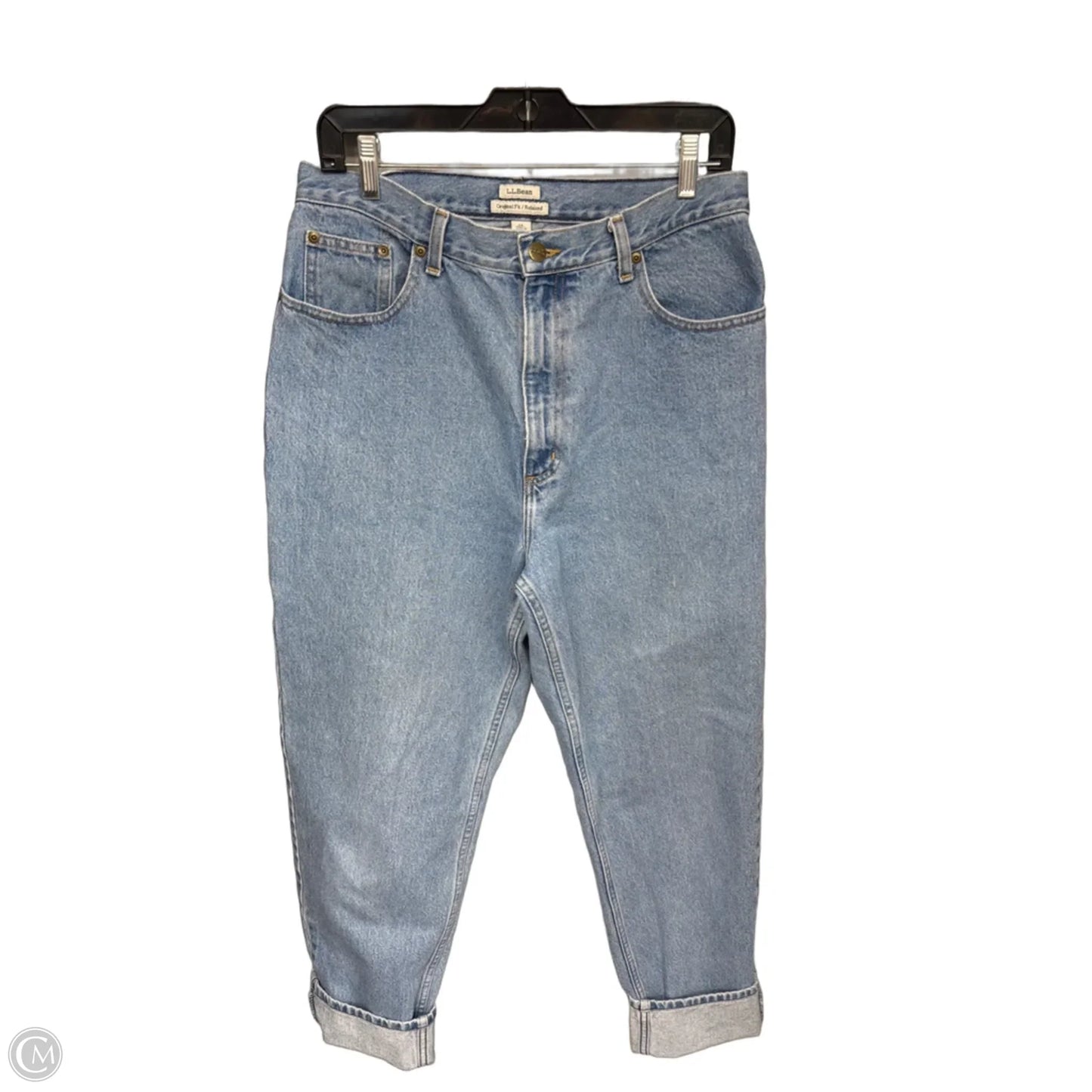 Jeans Boyfriend By L.l. Bean In Blue Denim, Size: 14l
