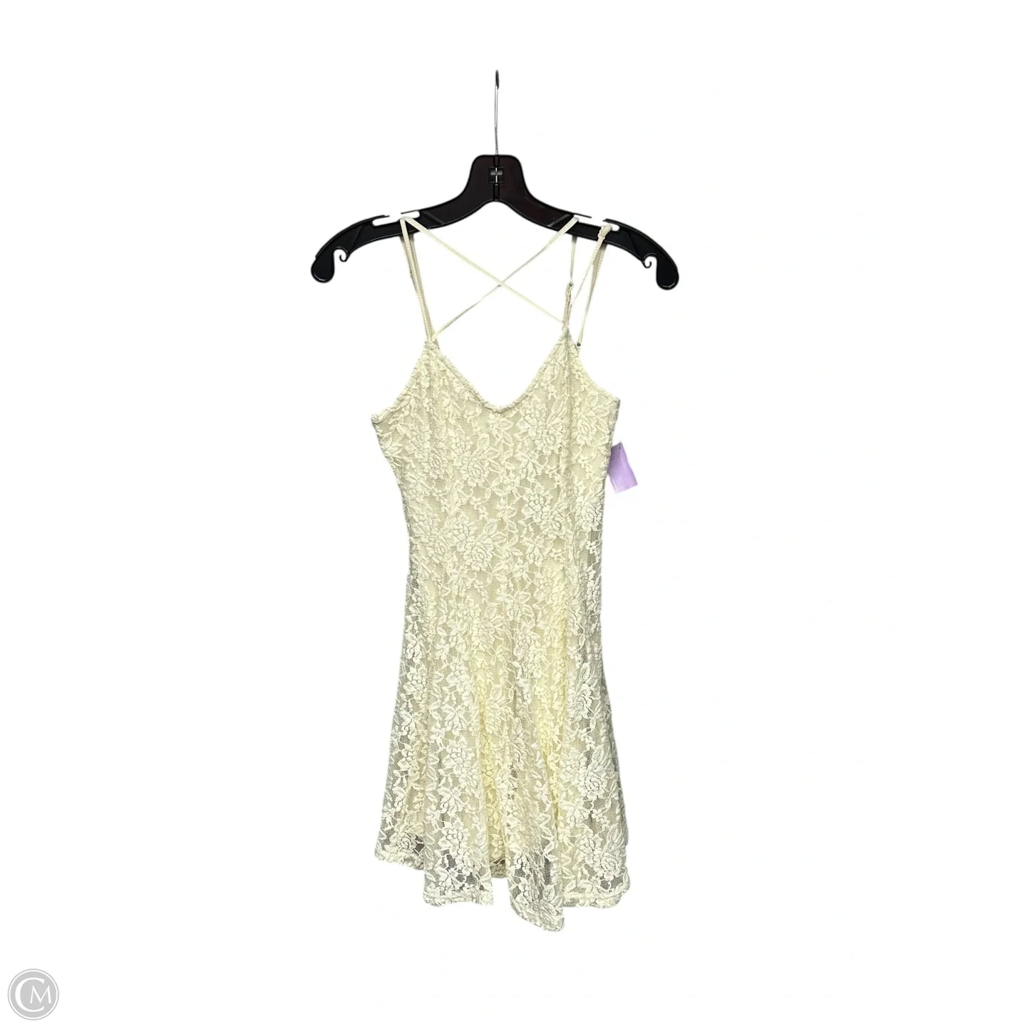 Dress Casual Short By American Eagle In Cream, Size: Xxs