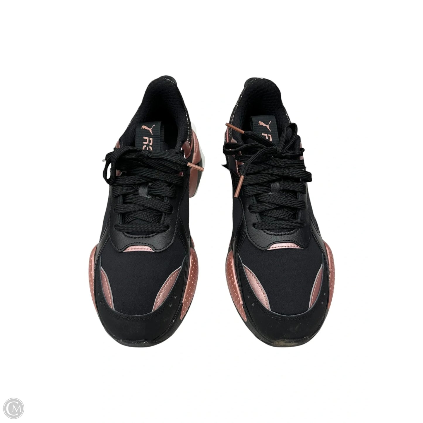 Shoes Athletic By Puma In Black & Pink, Size: 8