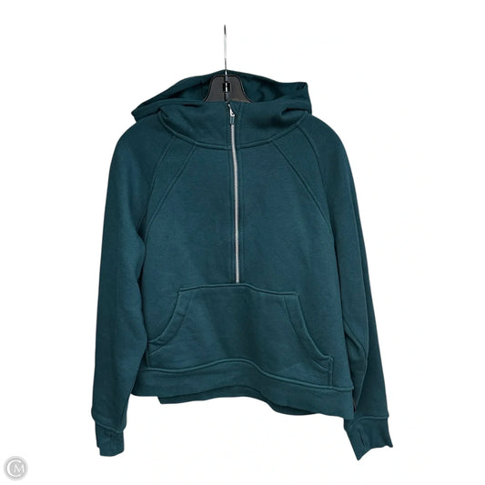 Athletic Sweatshirt Hoodie By Danskin In Green, Size: L