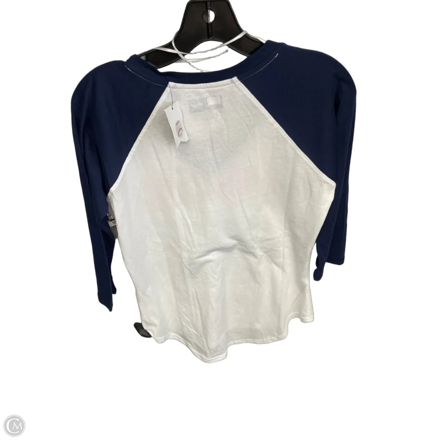 Athletic Top Long Sleeve Crewneck By Genuine Merchandise In Blue Red & White, Size: S