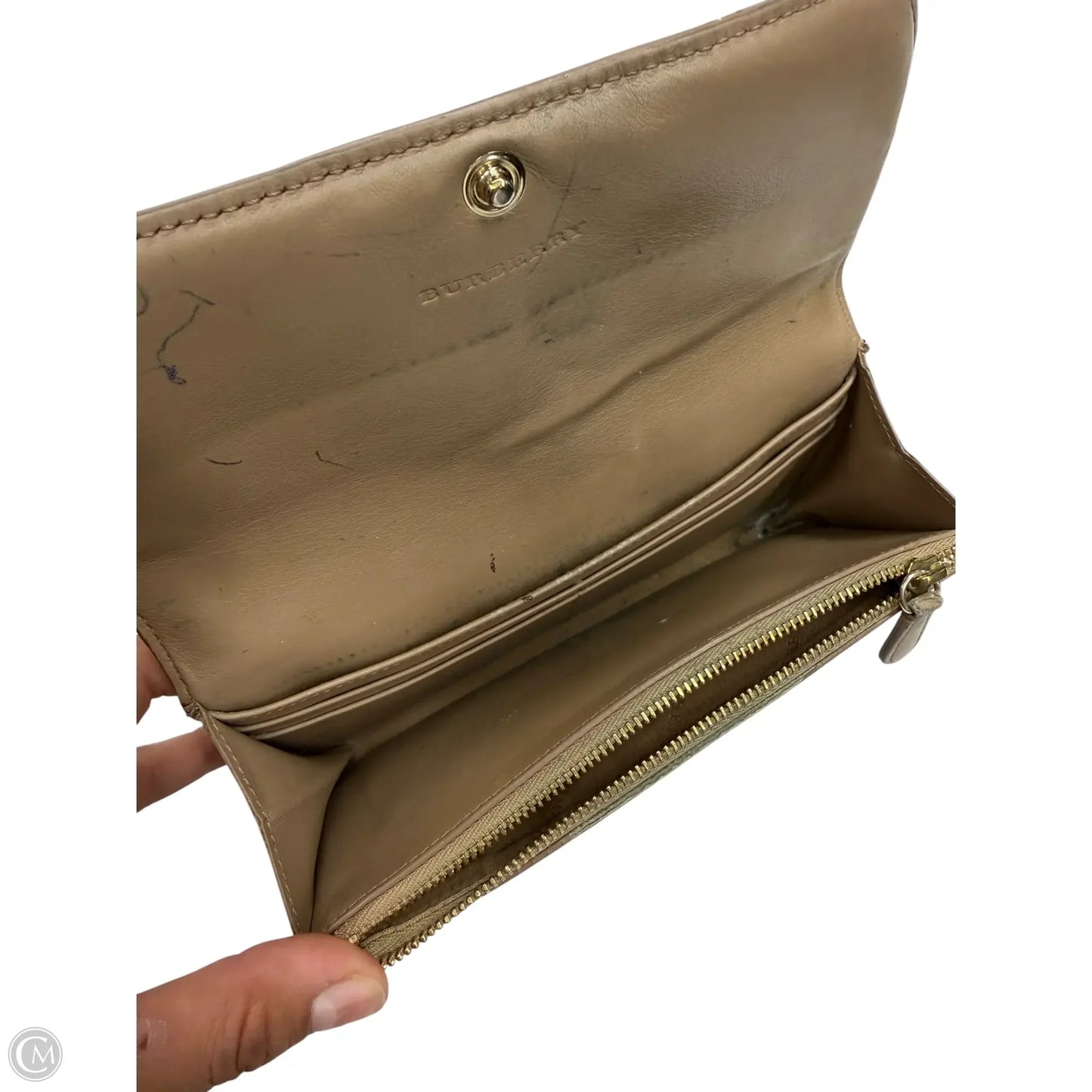 Wallet Luxury Designer By Burberry, Size: Medium