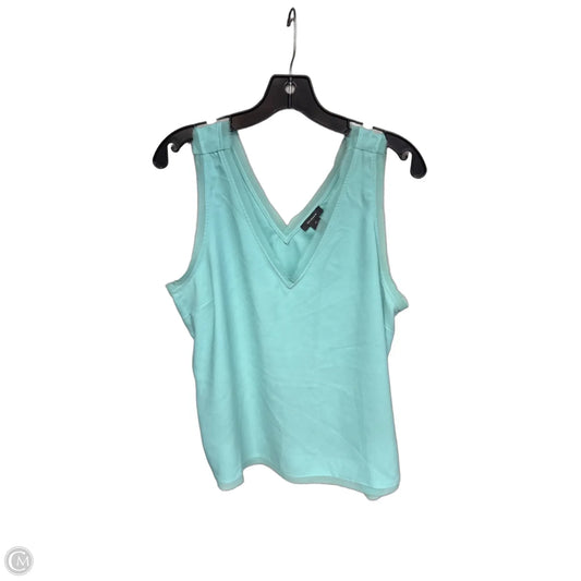 Top Sleeveless By Halogen In Aqua, Size: Xl