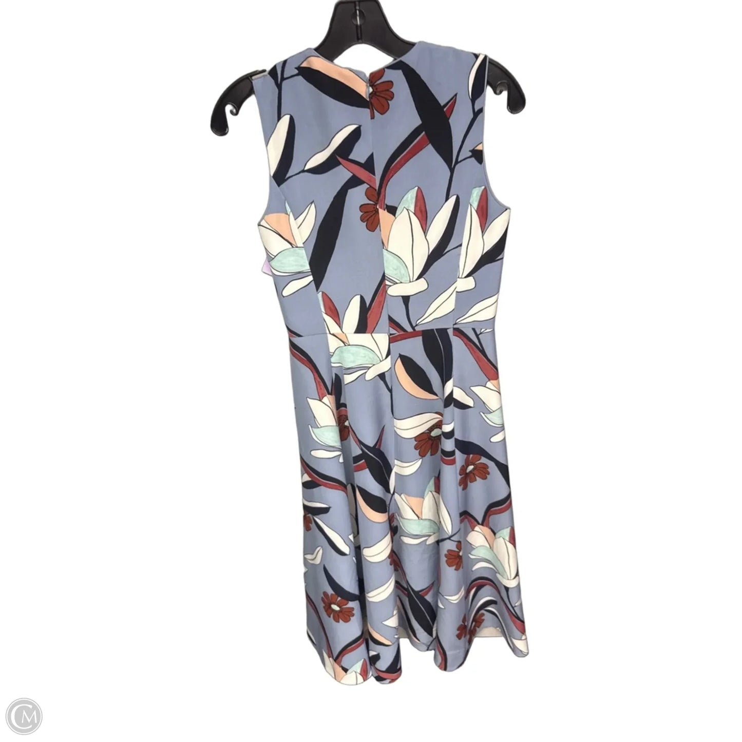 Dress Casual Midi By Ann Taylor In Blue & Orange, Size: 2