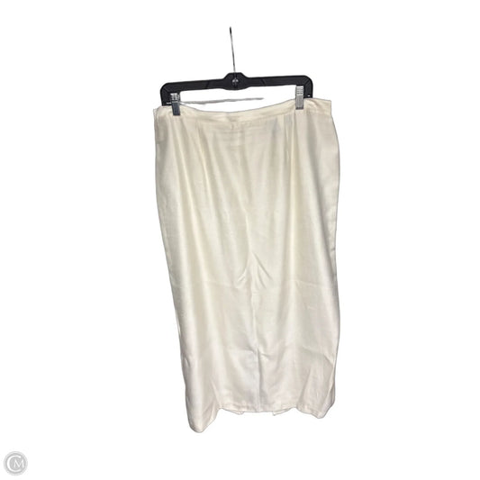 Skirt Maxi By Ashley Stewart In Cream, Size: 16