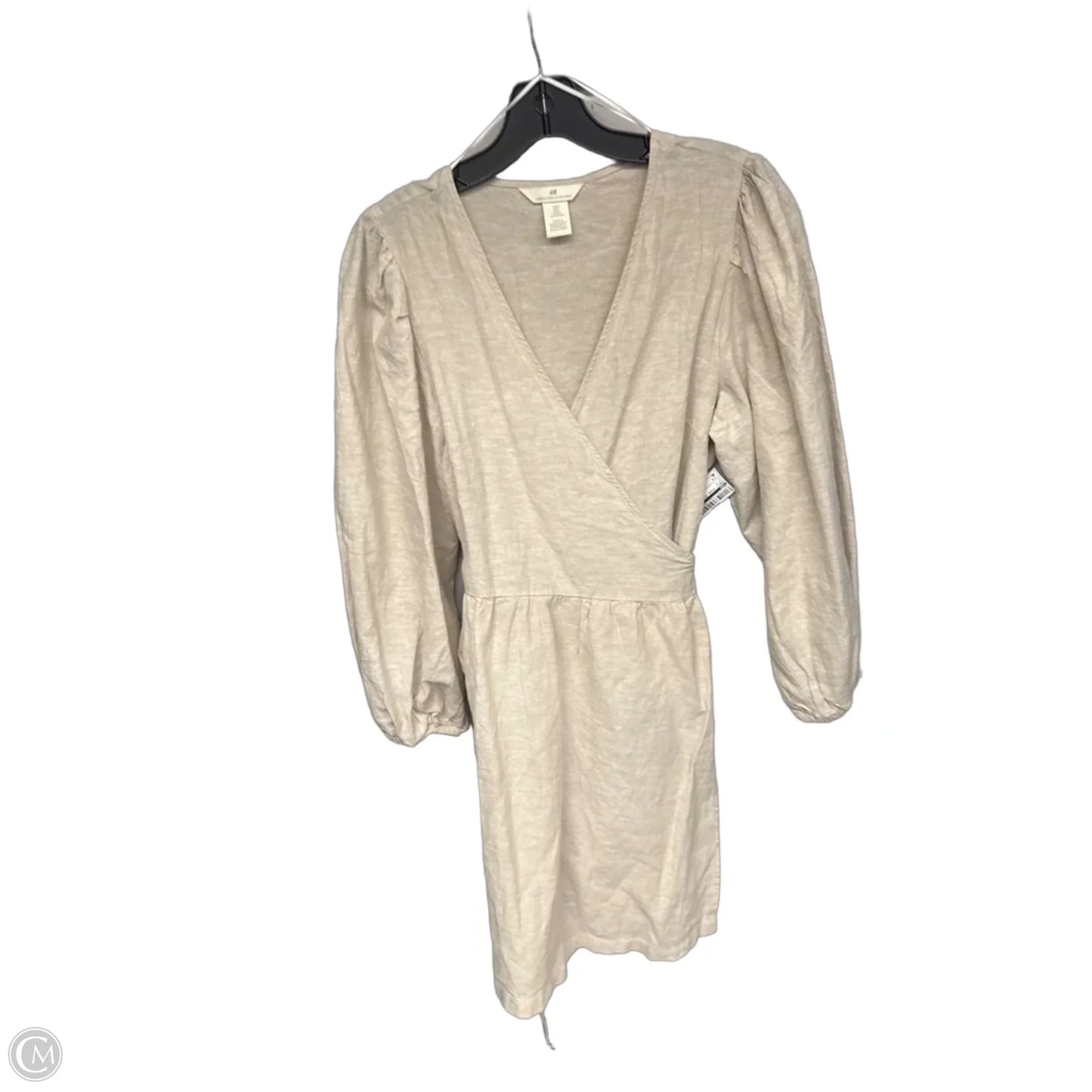 Dress Casual Midi By H&m In Beige, Size: S