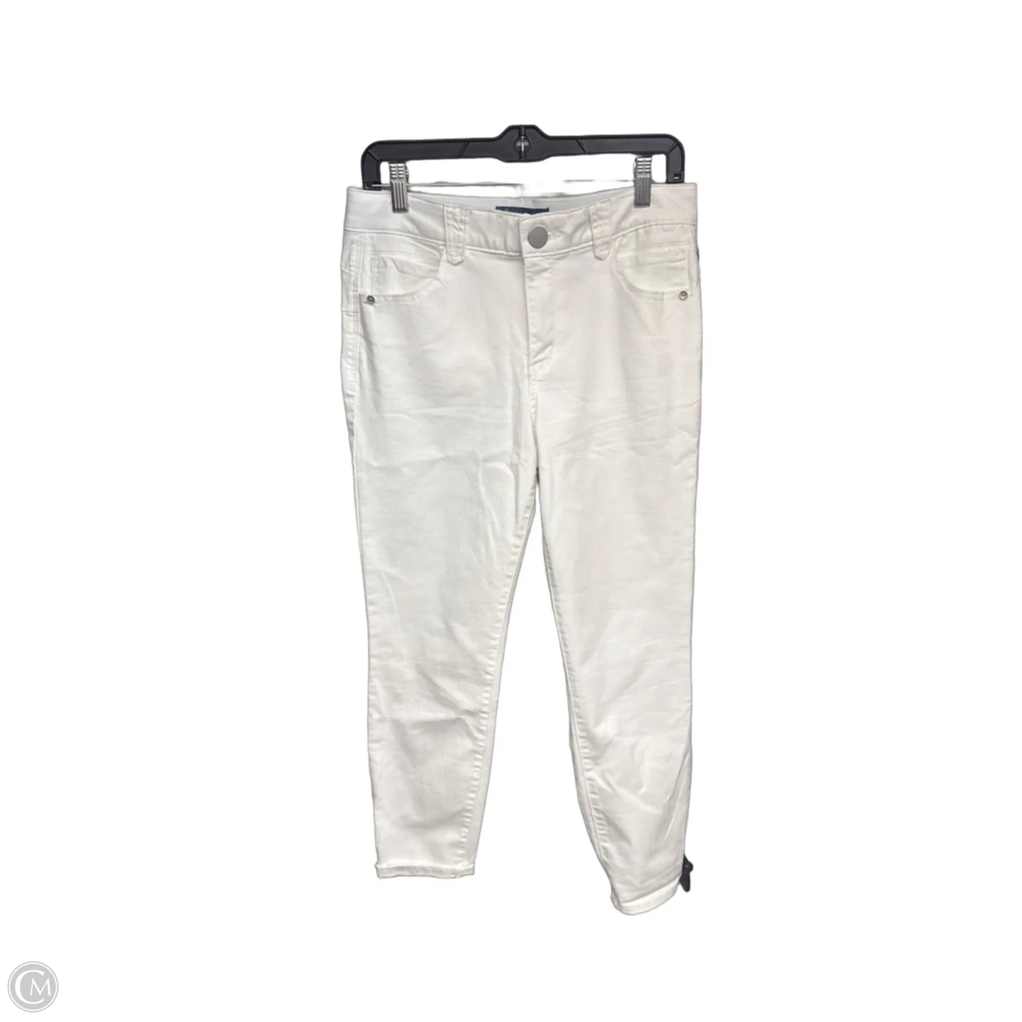 Jeans Skinny By Democracy In White Denim, Size: 8