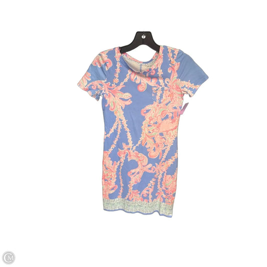 Dress Casual Midi By Lilly Pulitzer In Blue & Pink, Size: Xxs