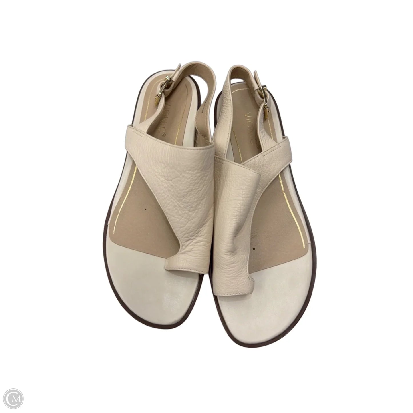 Sandals Flats By Vionic In Cream, Size: 7