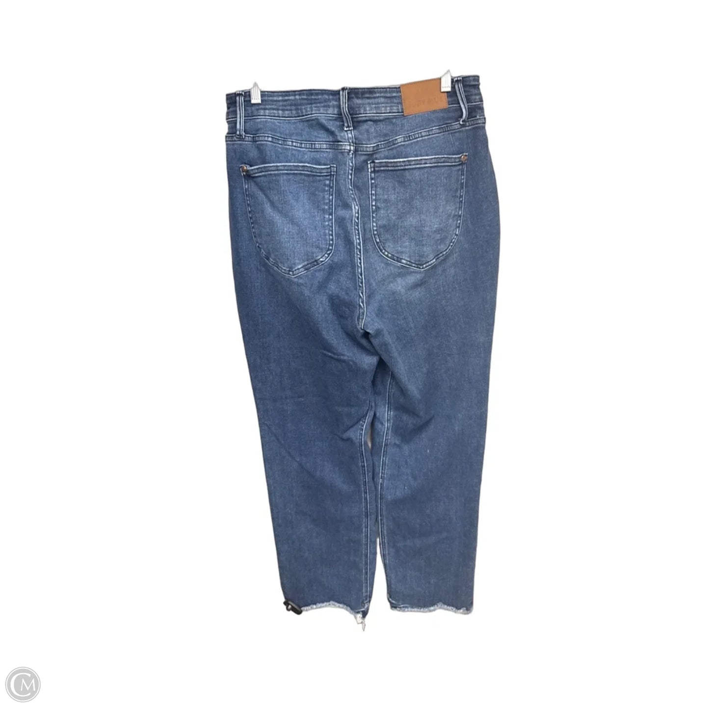 Jeans Straight By Judy Blue In Blue Denim, Size: 14