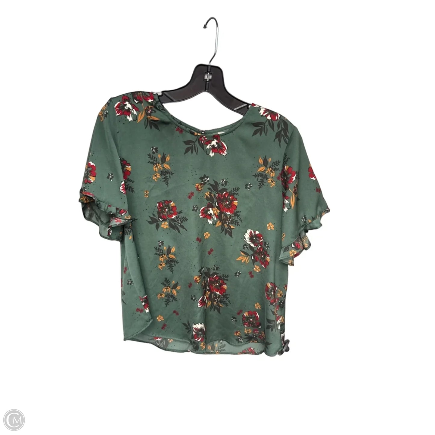 Top Short Sleeve By Saltwater Luxe In Green & Red, Size: M