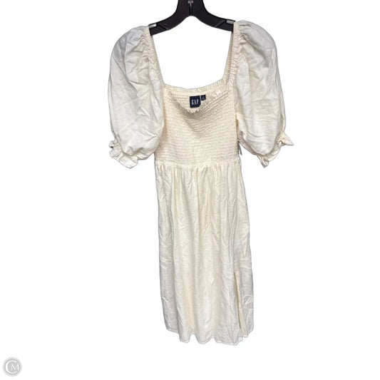 Dress Casual Midi By Gap In Cream, Size: S