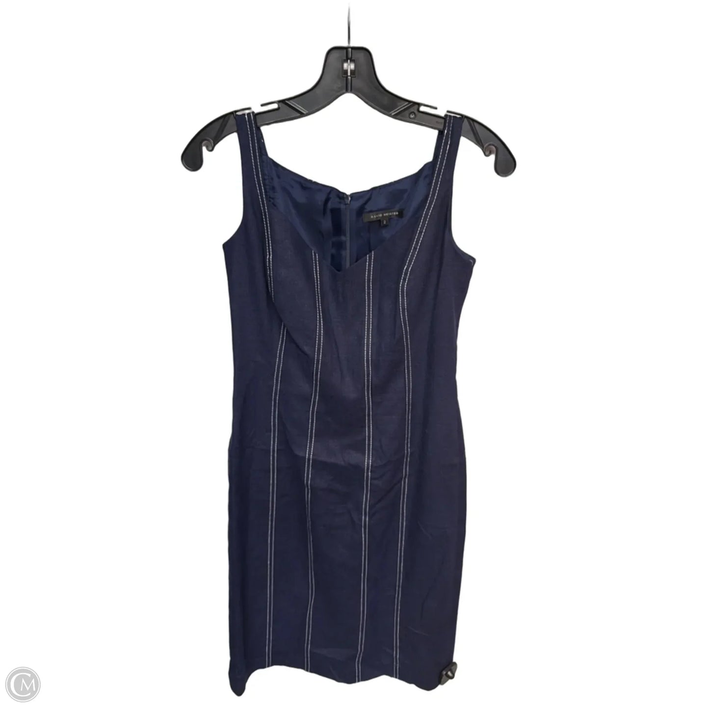 Dress Casual Midi By David Meister In Blue, Size: 2