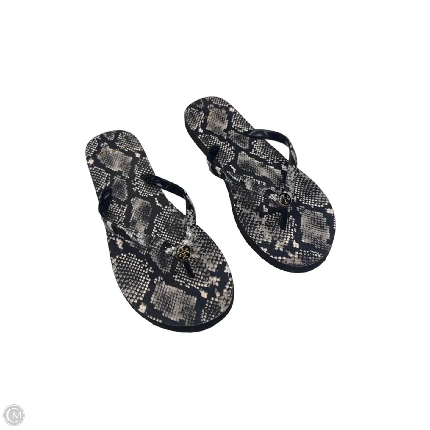 Sandals Designer By Tory Burch In Snakeskin Print, Size: