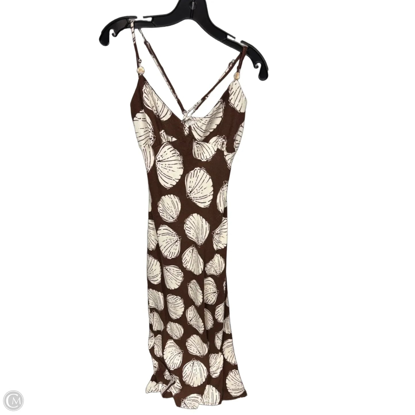 Dress Casual Maxi By Sienna Sky In Brown & Cream, Size: L