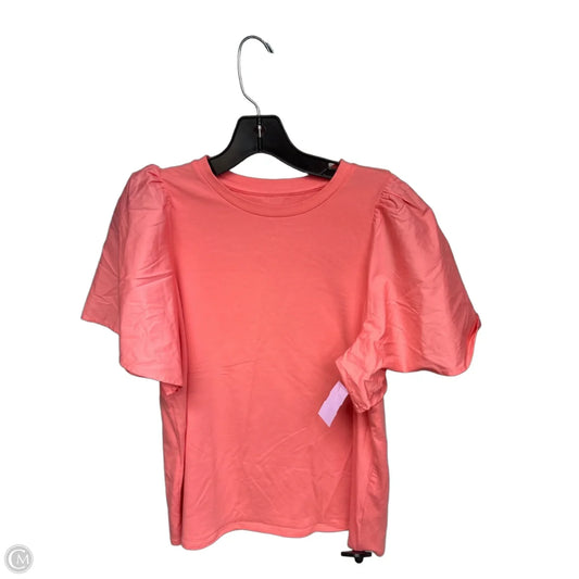 Top Short Sleeve By A New Day In Coral, Size: M