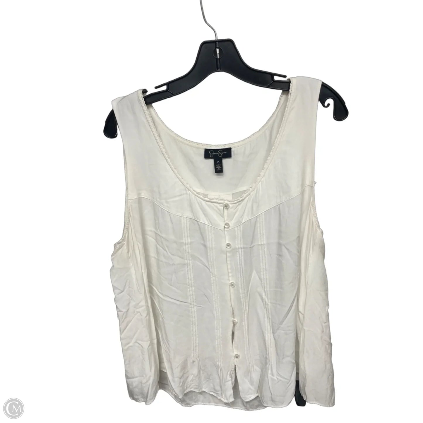 Top Sleeveless By Jessica Simpson In Yellow, Size: 1x