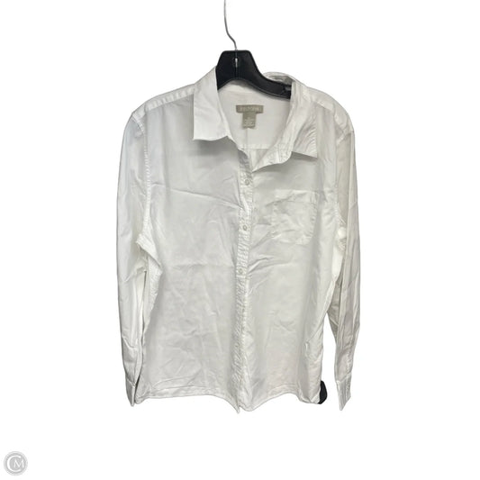 Top Long Sleeve By Field Gear In White, Size: Xl