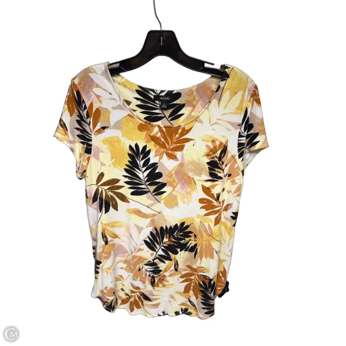 Top Sleeveless By Alfani In Tropical Print, Size: M