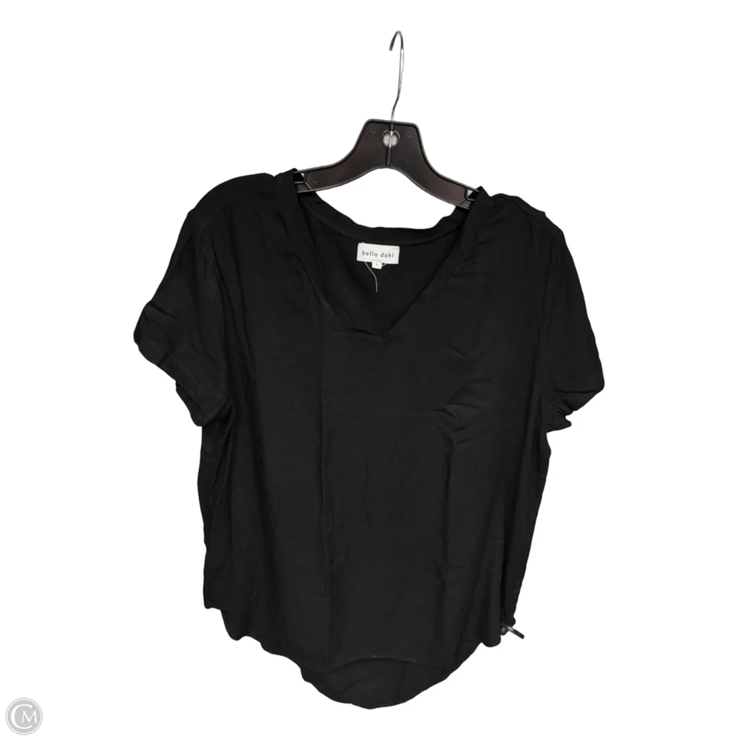 Top Short Sleeve By Bella Dahl In Black, Size: L
