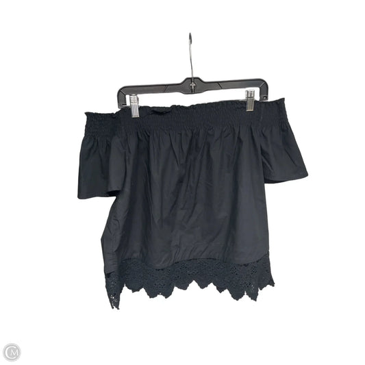 Top Short Sleeve By Who What Wear In Black, Size: Xs