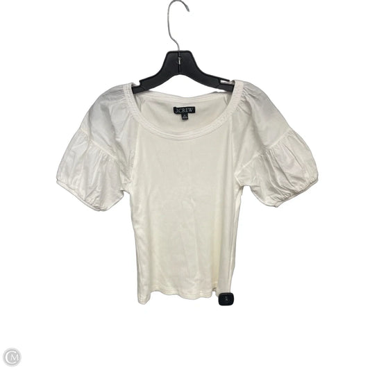 Top Short Sleeve By J. Crew In White, Size: Xs