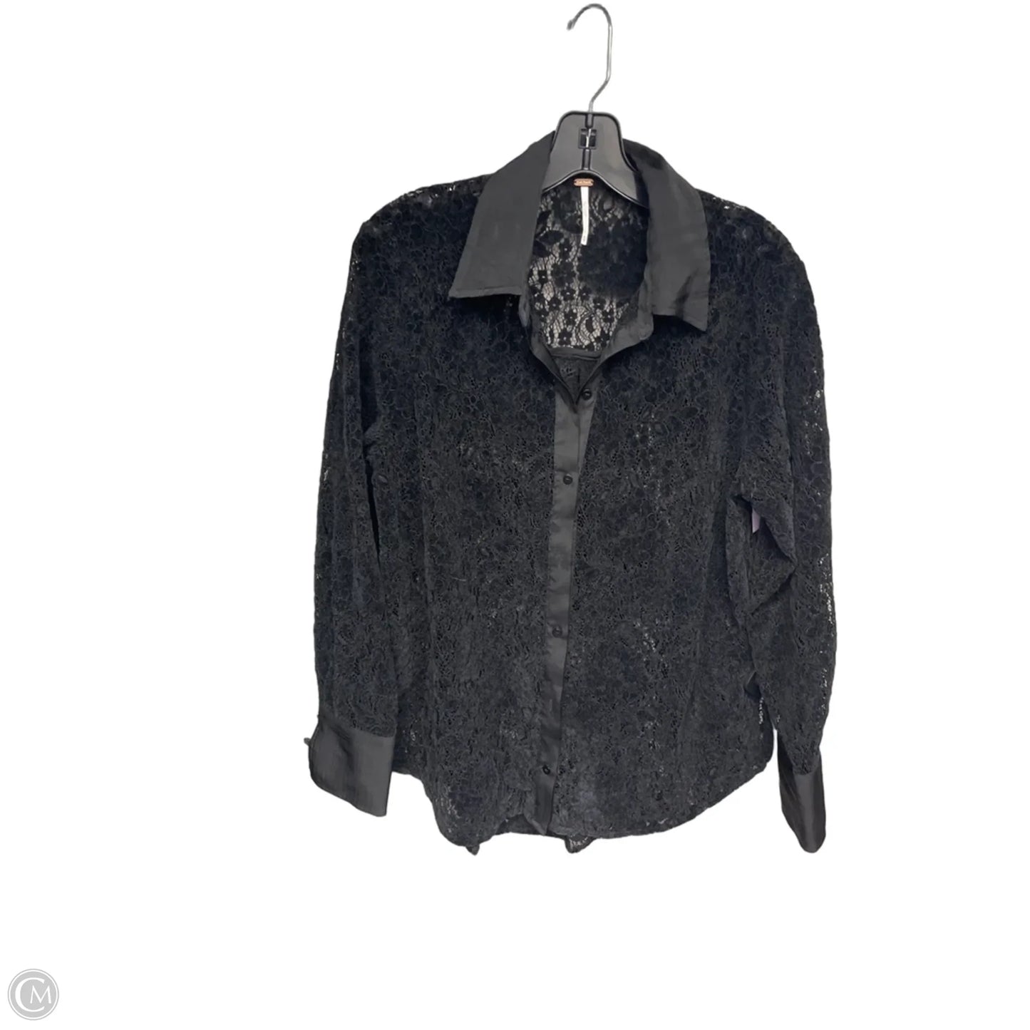 Top Long Sleeve By Free People In Black, Size: Xs