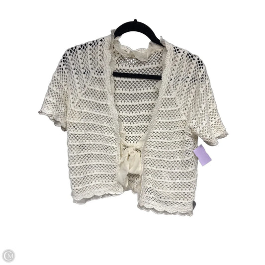 Cardigan By Clothes Mentor In Cream