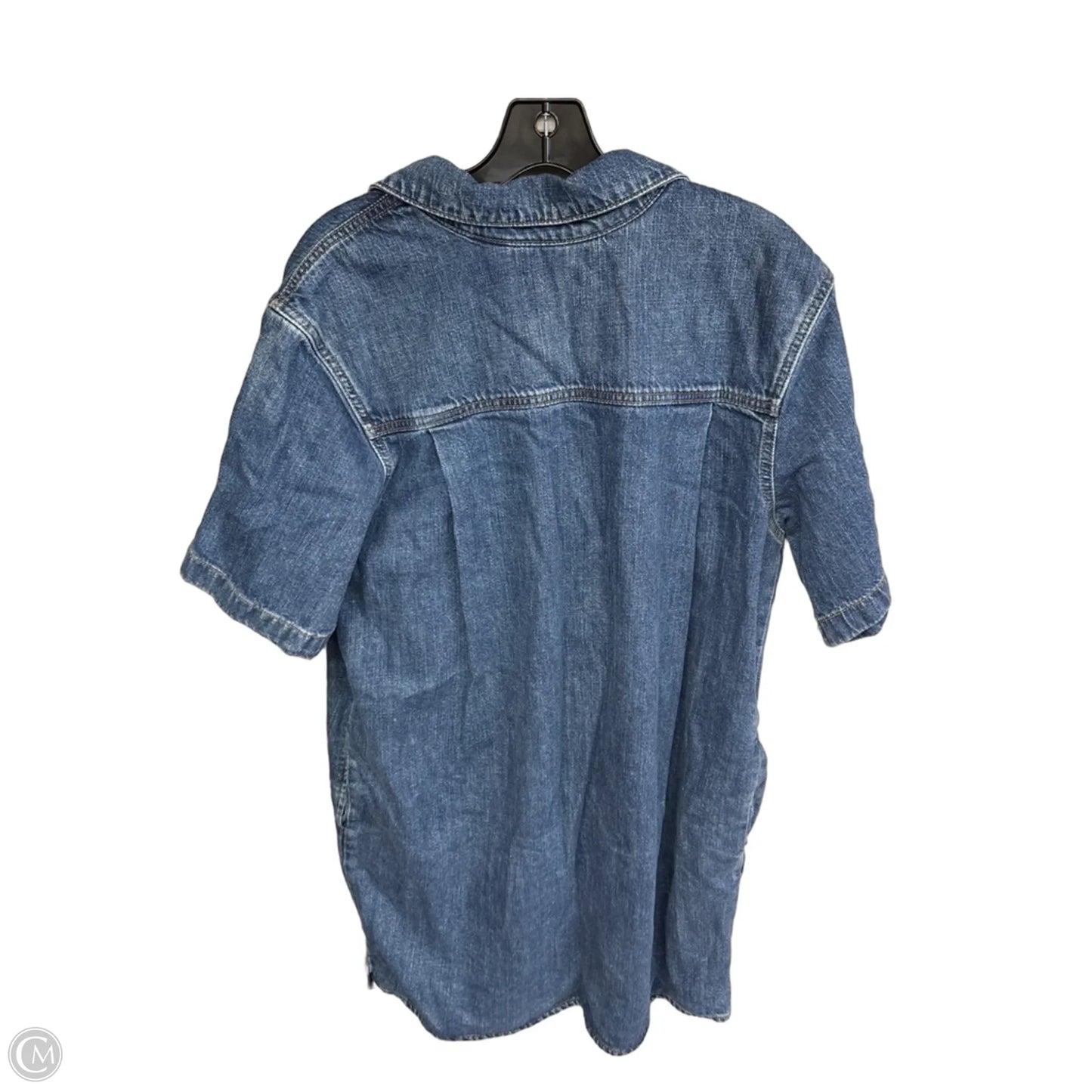 Dress Casual Midi By Universal Thread In Blue Denim, Size: L