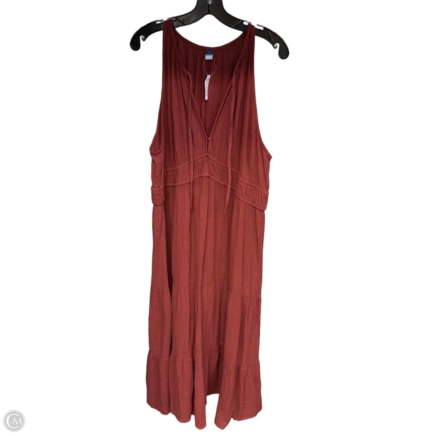 Dress Casual Maxi By Old Navy In Red, Size: Xl