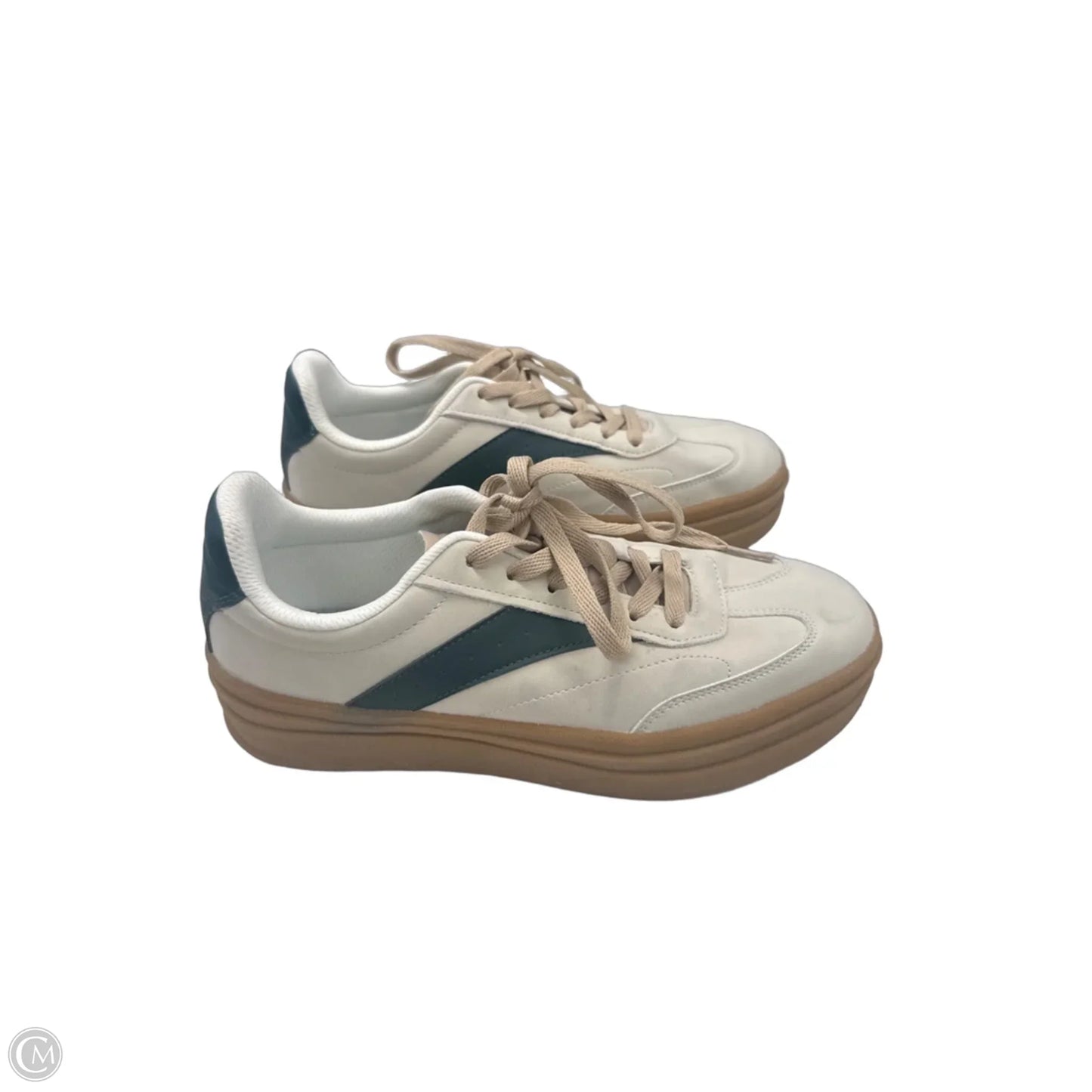 Shoes Sneakers By Dream Pairs In Green & Grey, Size: 9.5