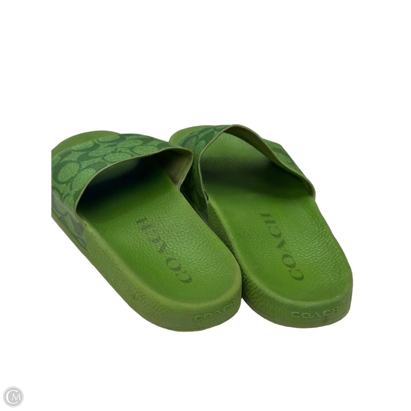 Sandals Designer By Coach In Green, Size: 9