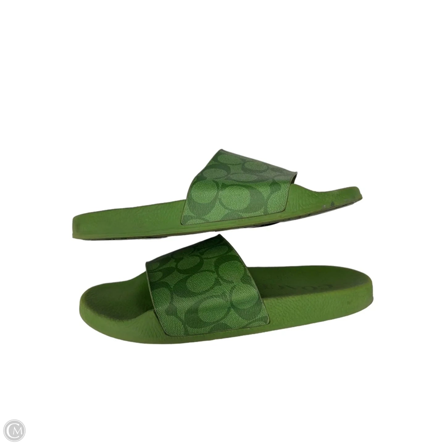 Sandals Designer By Coach In Green, Size: 9