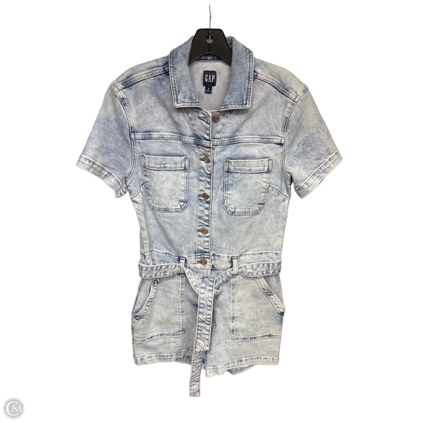 Romper By Gap In Blue Denim, Size: 4
