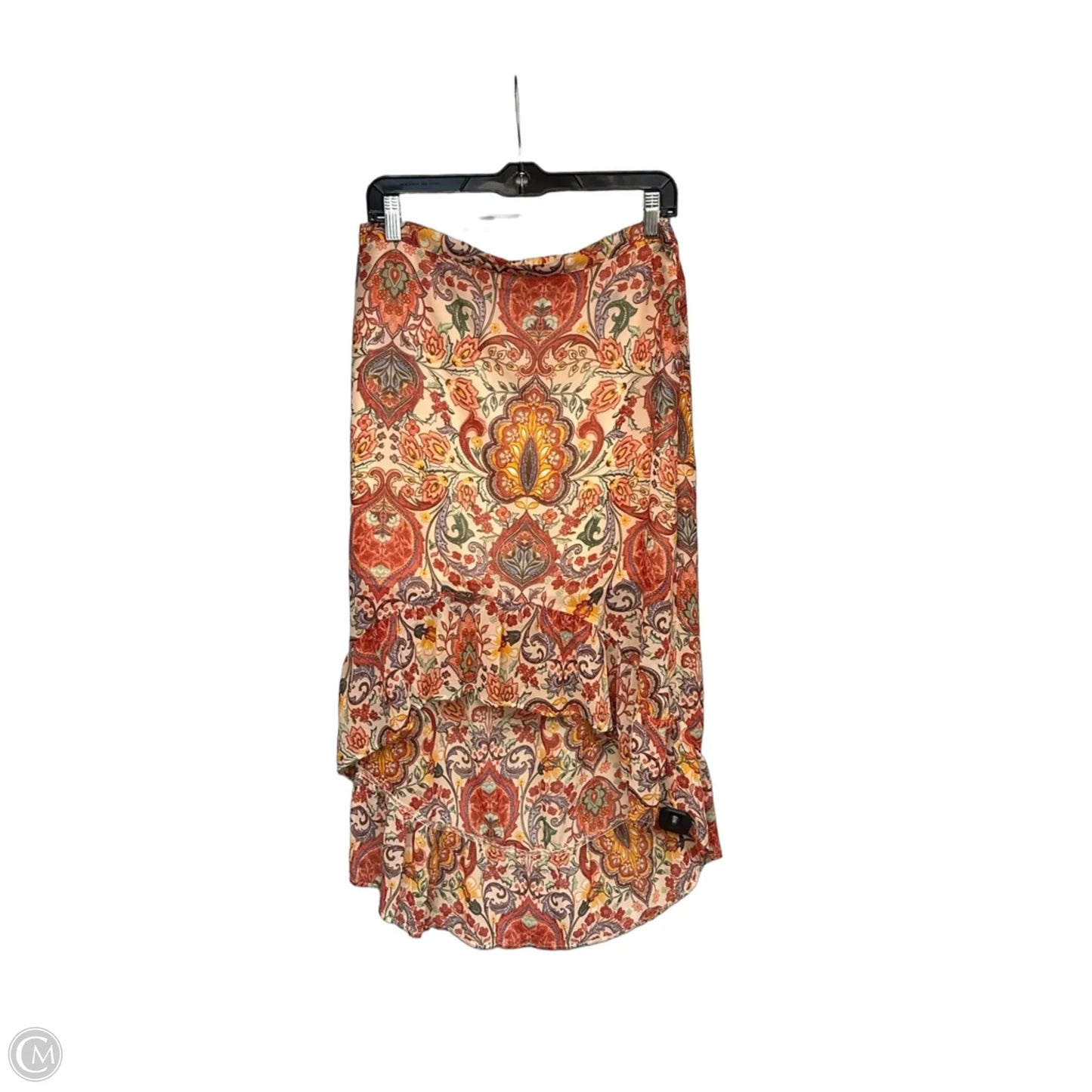 Skirt Midi By Chenault In Paisley Print, Size: M