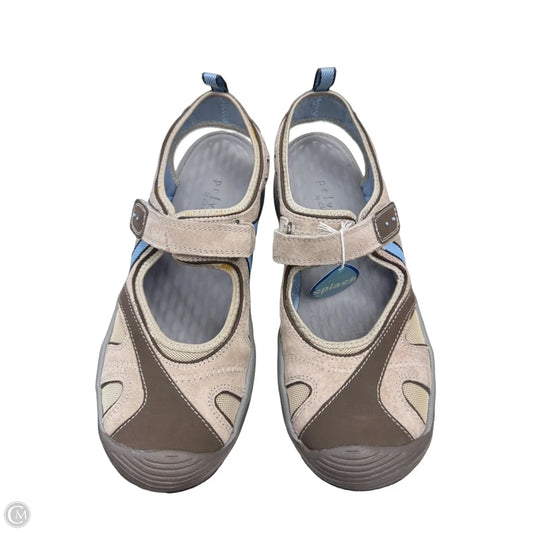 Sandals Flats By Privo In Blue & Tan, Size: 10