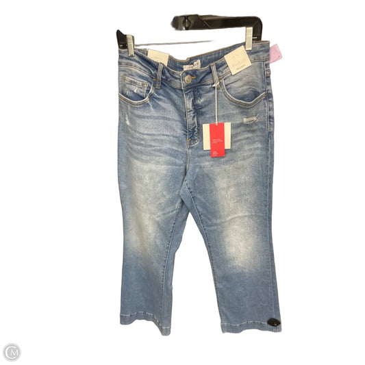 Jeans Flared By Vervet In Blue Denim, Size: 16