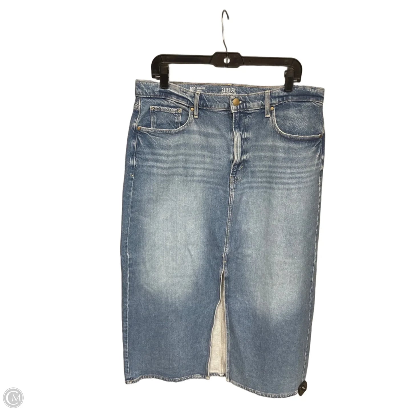 Skirt Maxi By Ana In Blue Denim, Size: 18