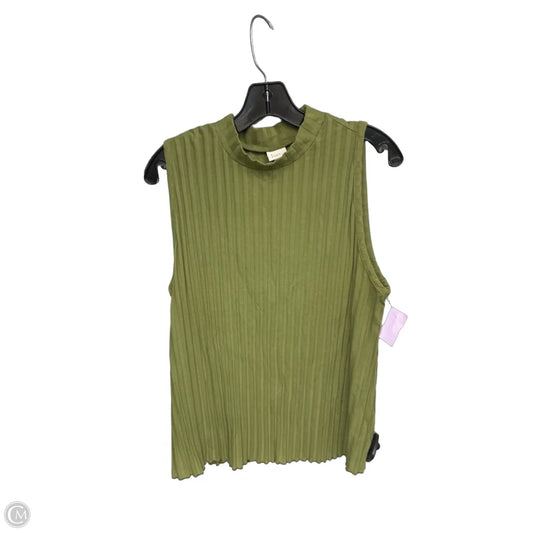 Top Sleeveless By A New Day In Green, Size: Xxl