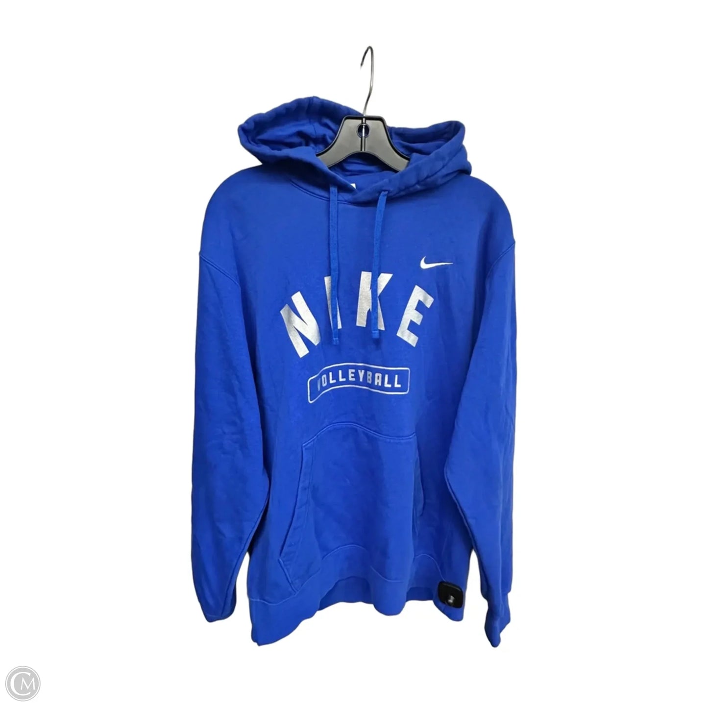 Athletic Sweatshirt Hoodie By Nike Apparel In Blue, Size: L
