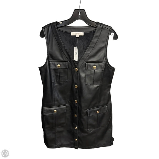 Dress Casual Midi By Loft In Black, Size: 8