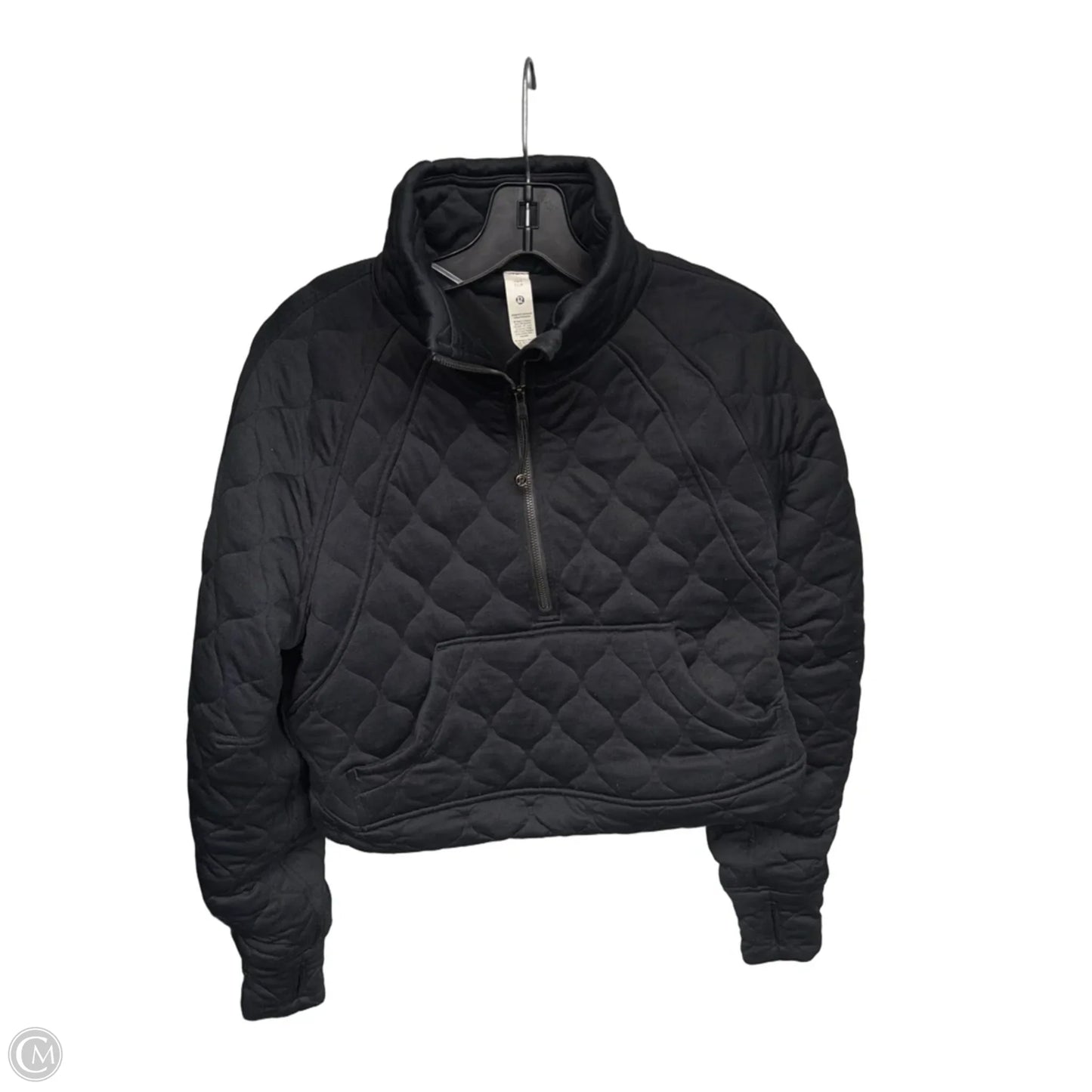 Athletic Jacket By Lululemon In Black, Size: S