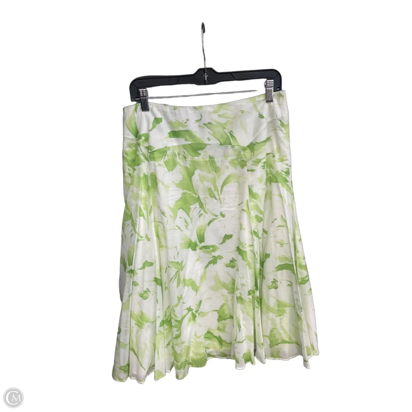 Skirt Maxi By Jones New York In Green & White, Size: 8